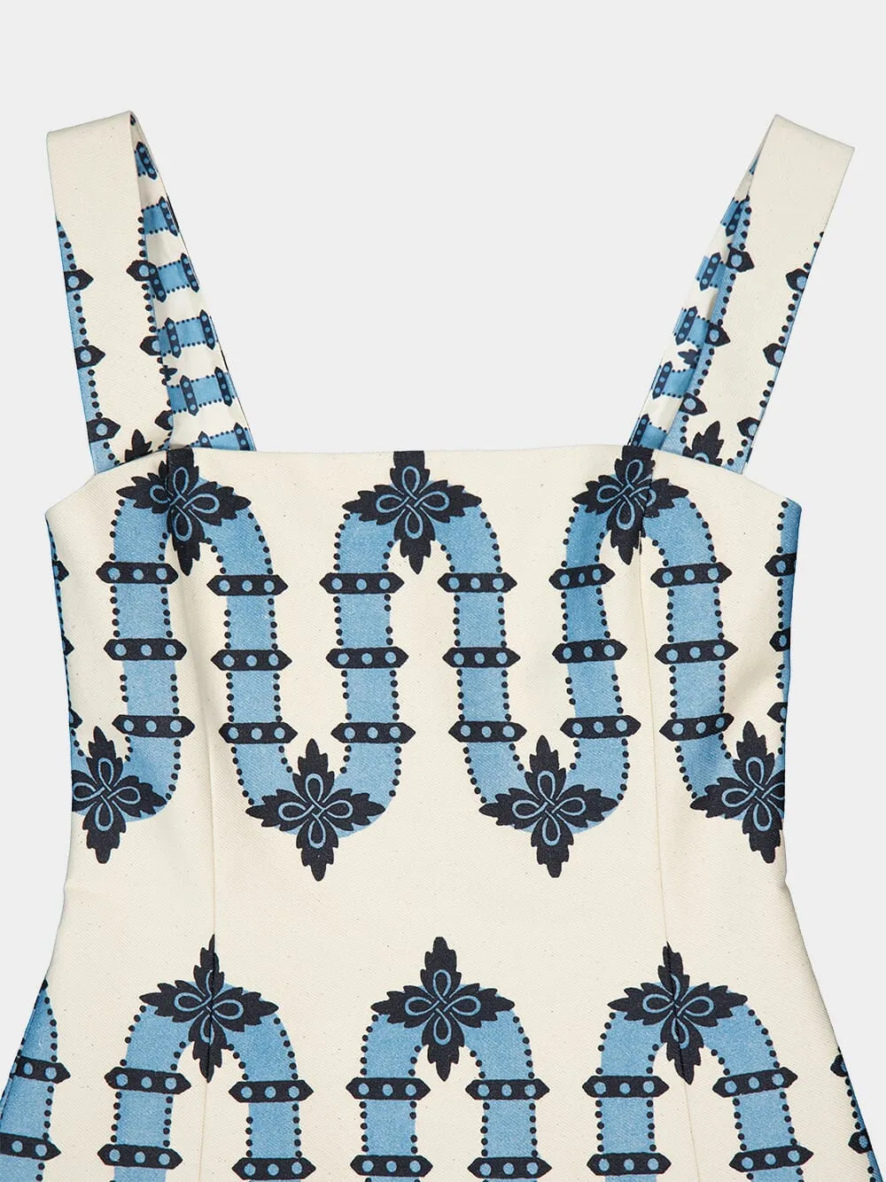 Sophia Printed Cotton Mini Dress