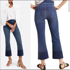 Spanx High Waisted Crop Flare Leg Jeans size XS