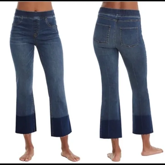 Spanx High Waisted Crop Flare Leg Jeans size XS