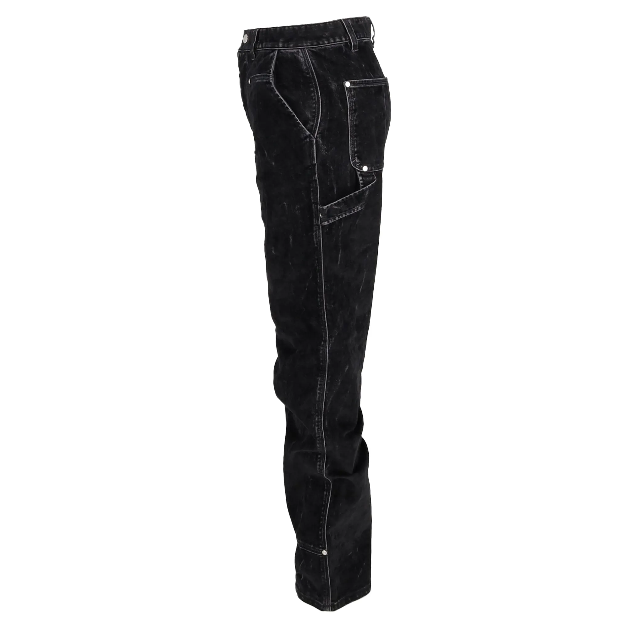 Stella McCartney Straight-Leg Denim Jeans in Black Cotton