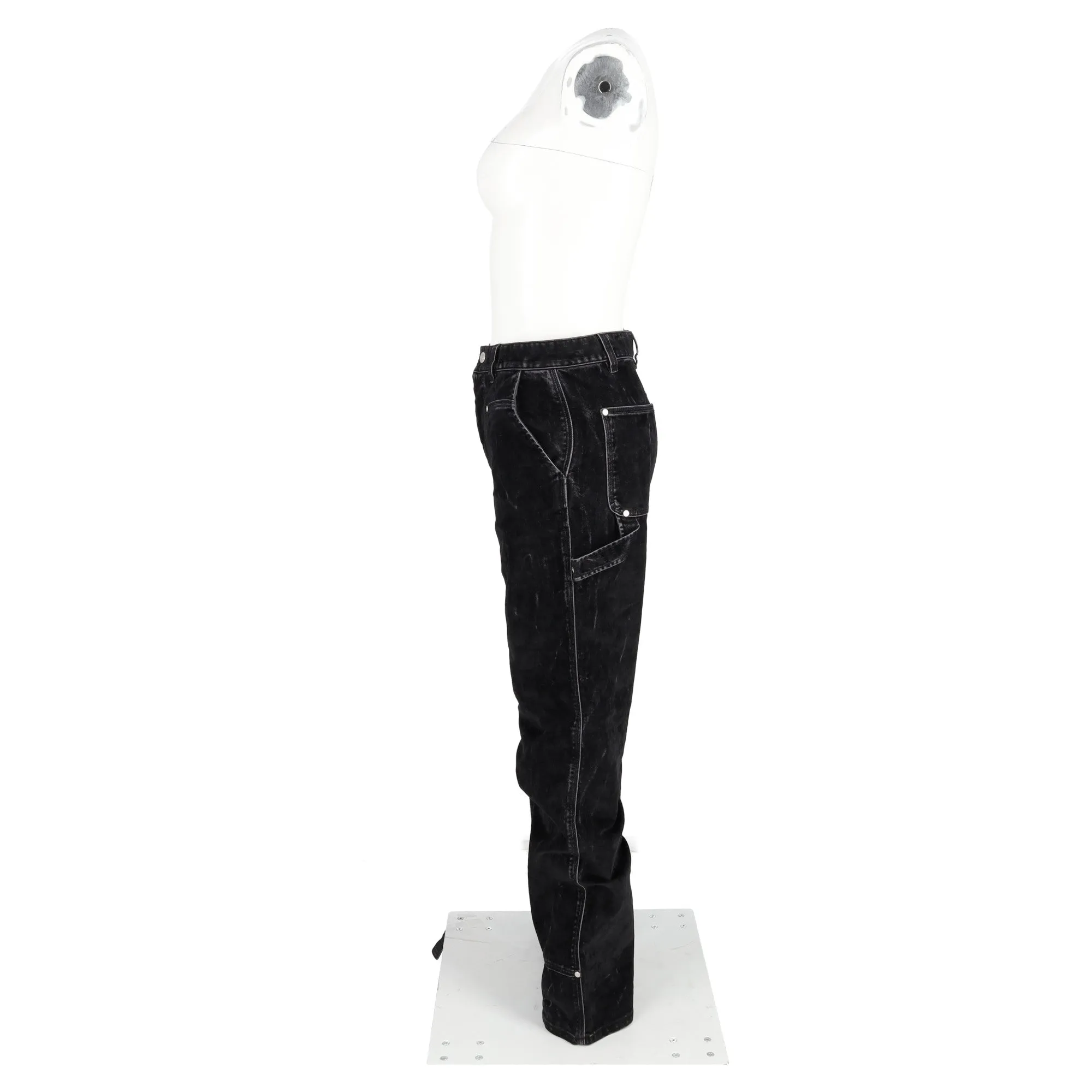 Stella McCartney Straight-Leg Denim Jeans in Black Cotton
