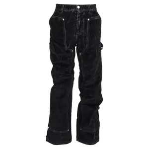 Stella McCartney Straight-Leg Denim Jeans in Black Cotton