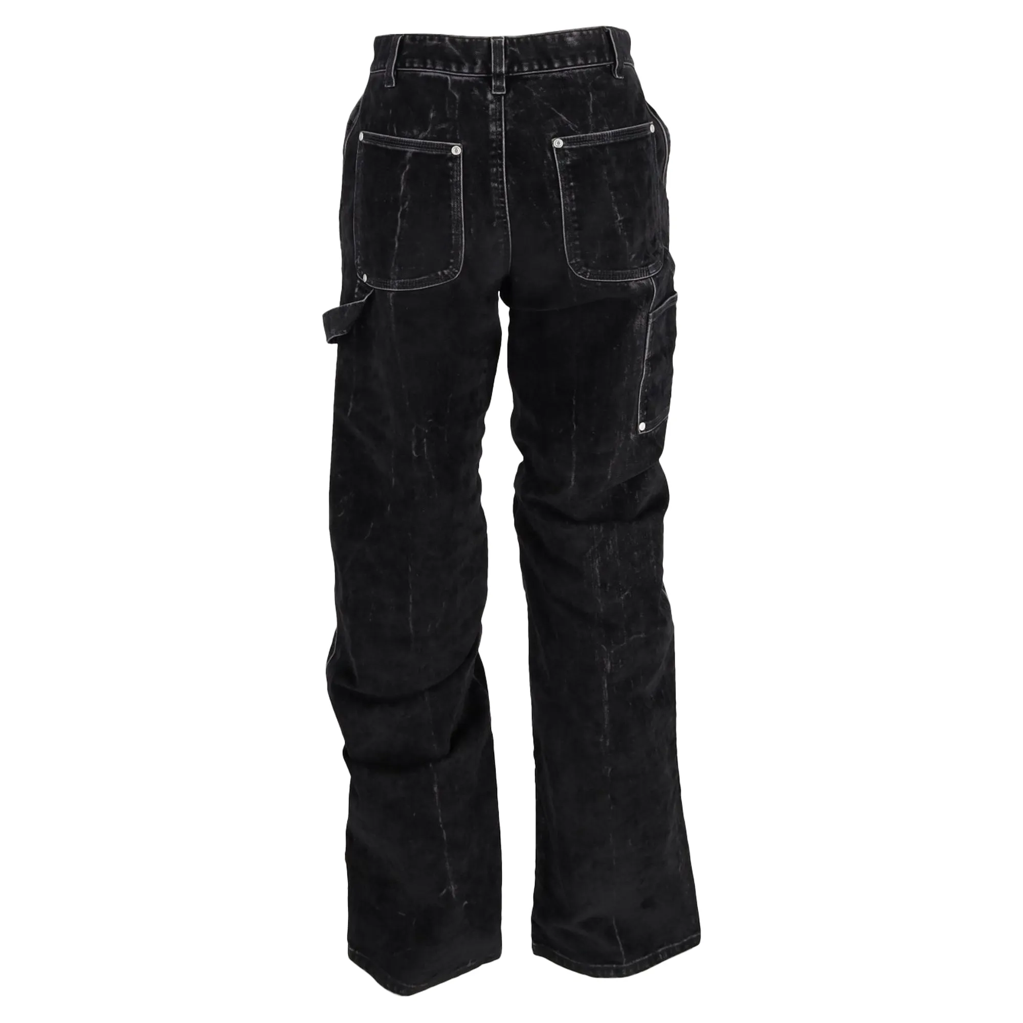 Stella McCartney Straight-Leg Denim Jeans in Black Cotton