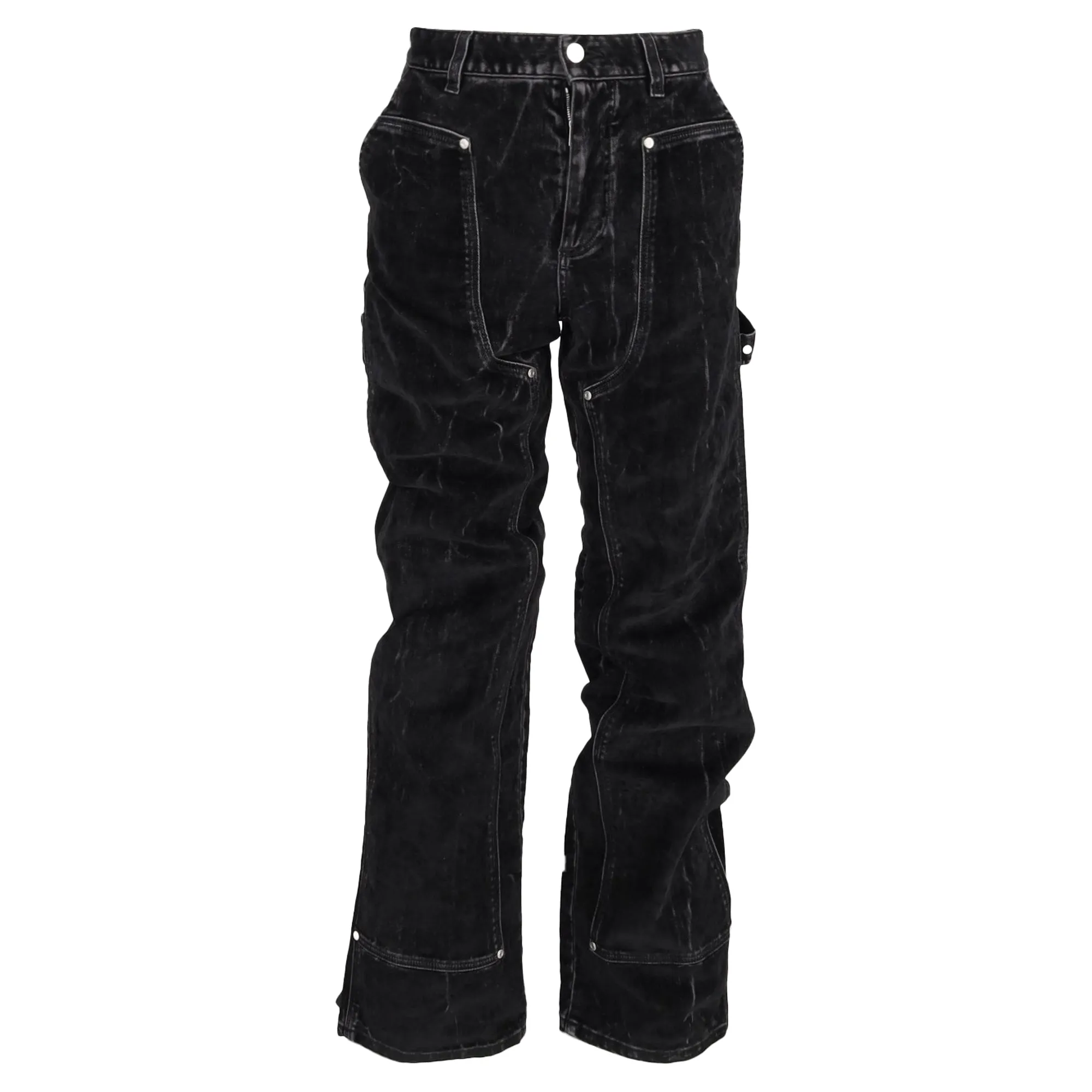 Stella McCartney Straight-Leg Denim Jeans in Black Cotton