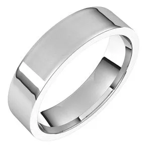 Sterling Silver 5 mm Flat Comfort Fit Light Band Size 7