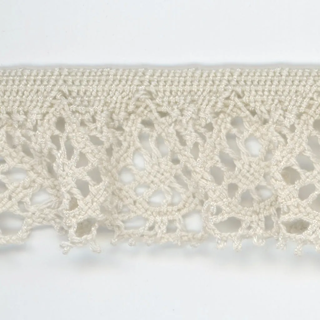 Stretch Torchon Lace #48 Silver