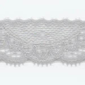 Stretch Trimming Lace #100 Pale Silver