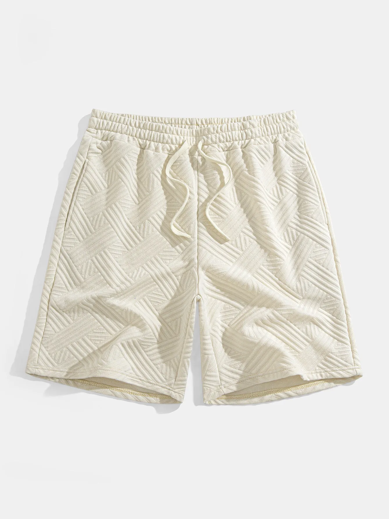 Striped Jacquard T-Shirt & Shorts Set