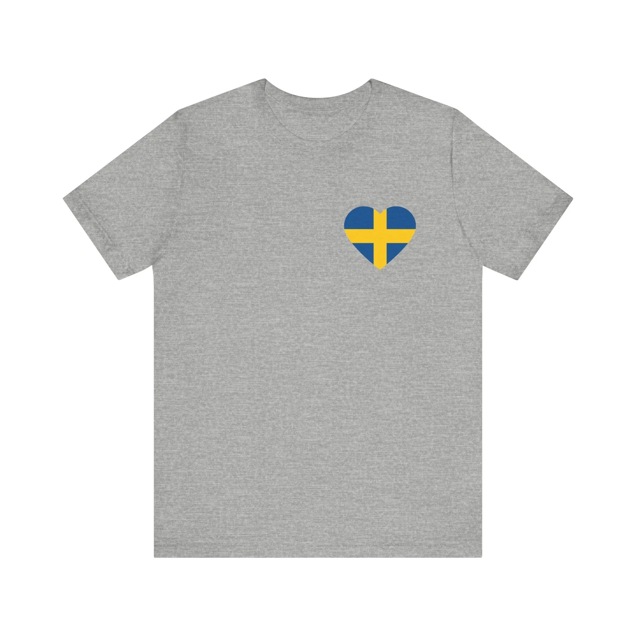 Swedish Flag Heart Unisex T-Shirt