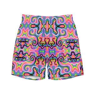 Swim Trunks ( Internal Pocket)- "Electric" Design
