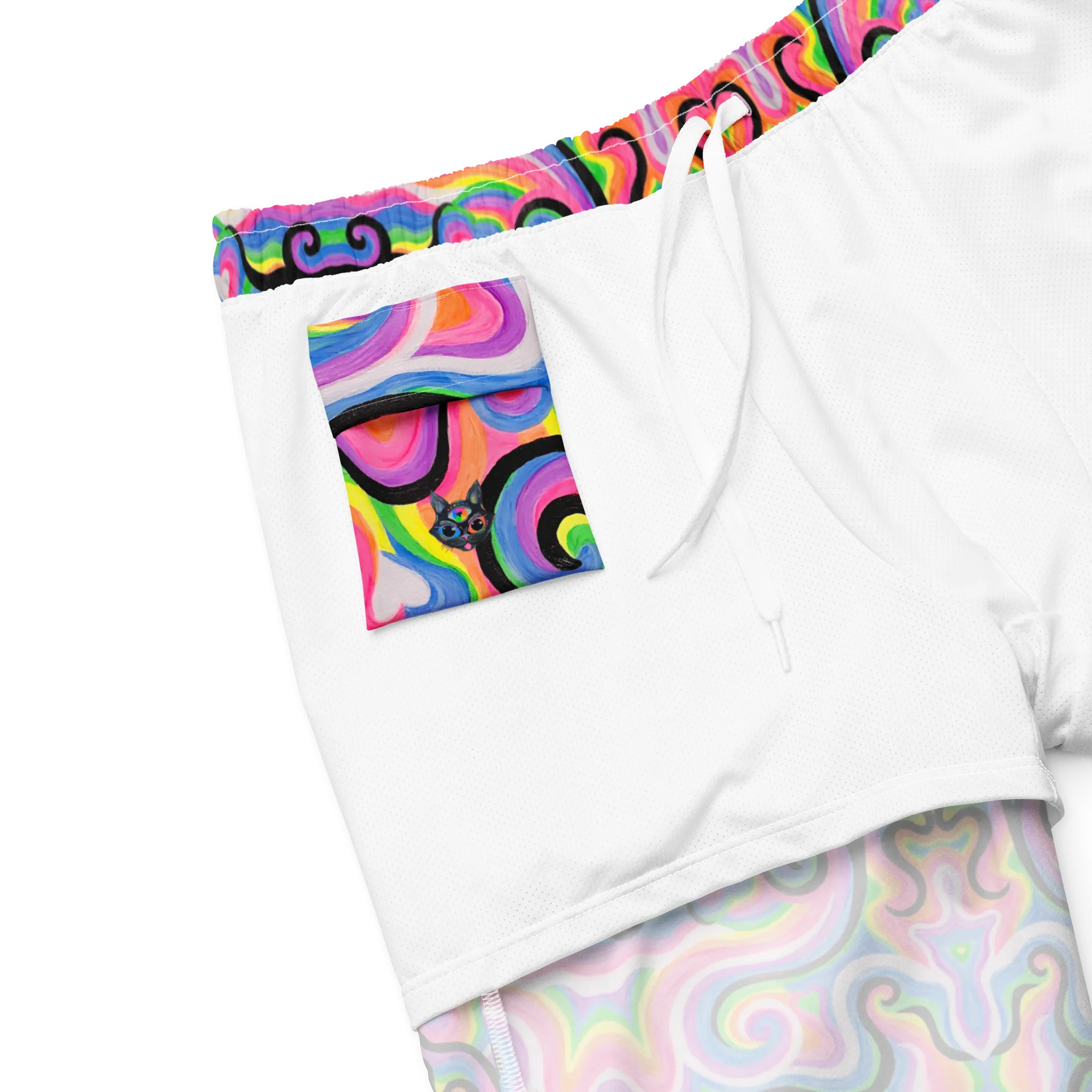 Swim Trunks ( Internal Pocket)- "Electric" Design
