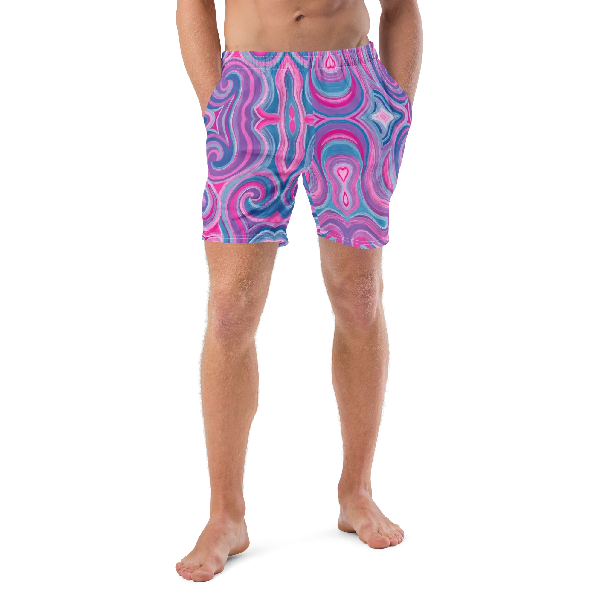 Swim Trunks ( Secret Internal Pocket)- "Mystical" Design