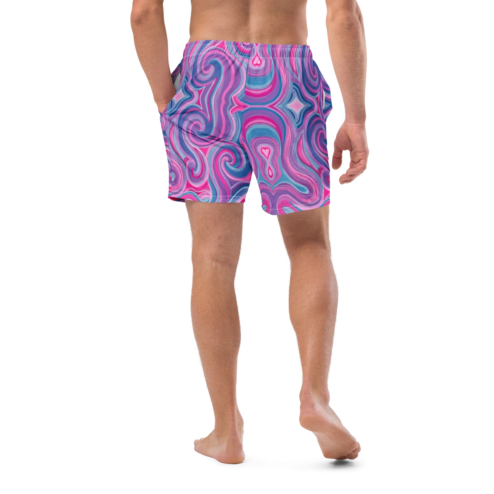 Swim Trunks ( Secret Internal Pocket)- "Mystical" Design