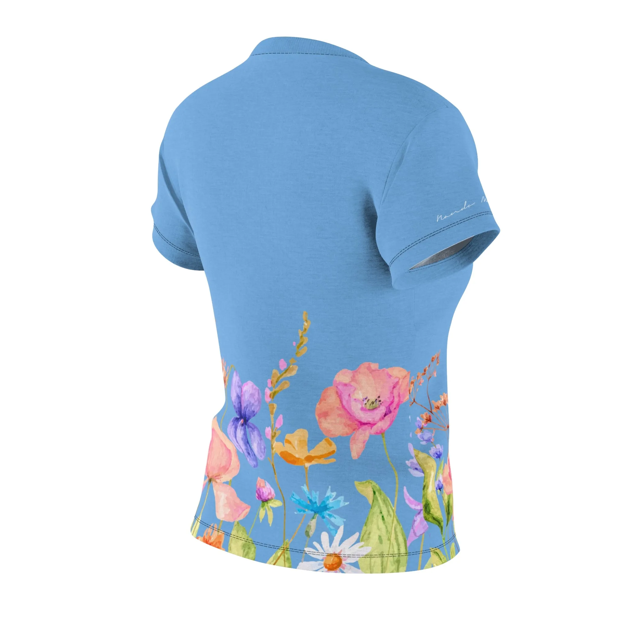 T-Shirt, Light Blue Spring Garden