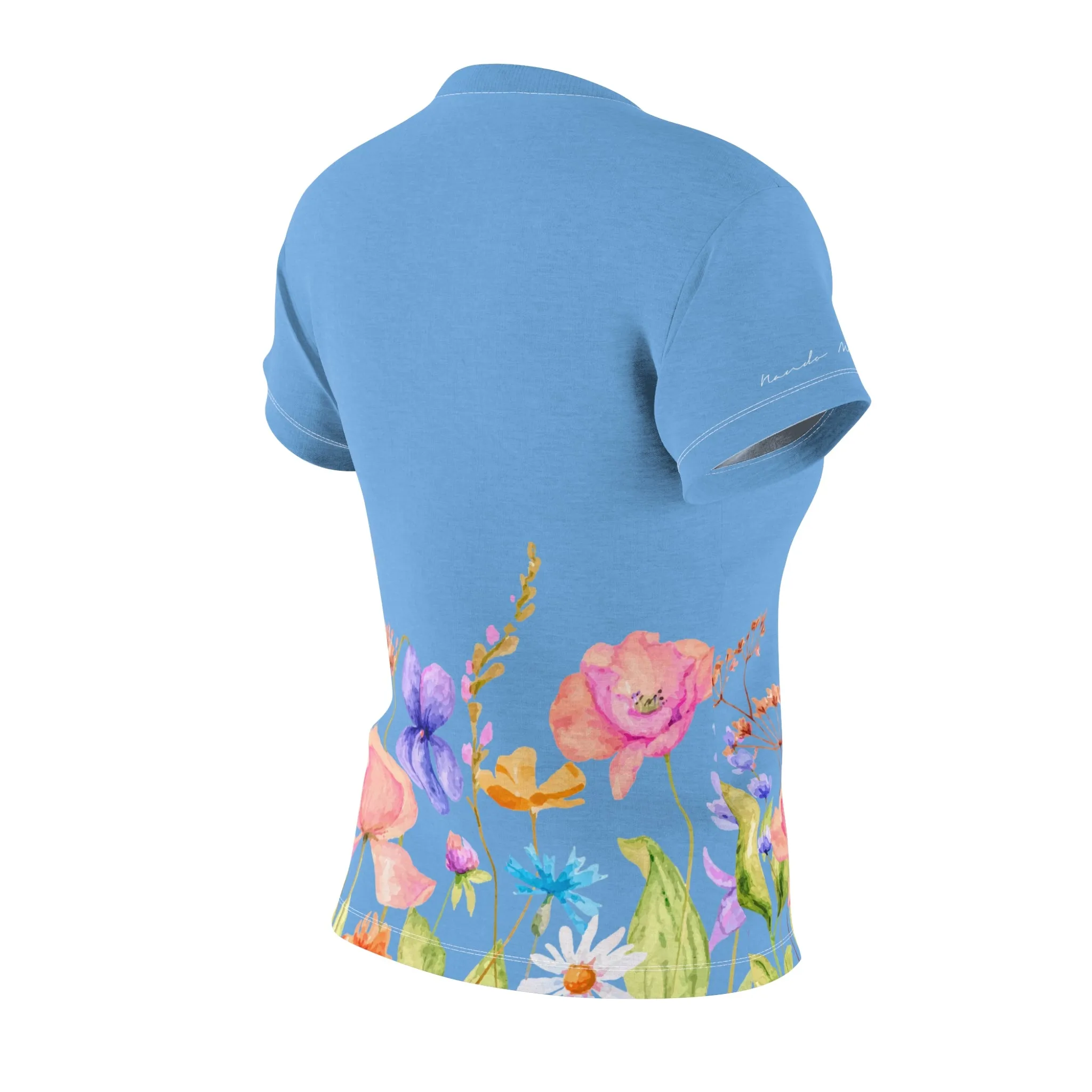 T-Shirt, Light Blue Spring Garden
