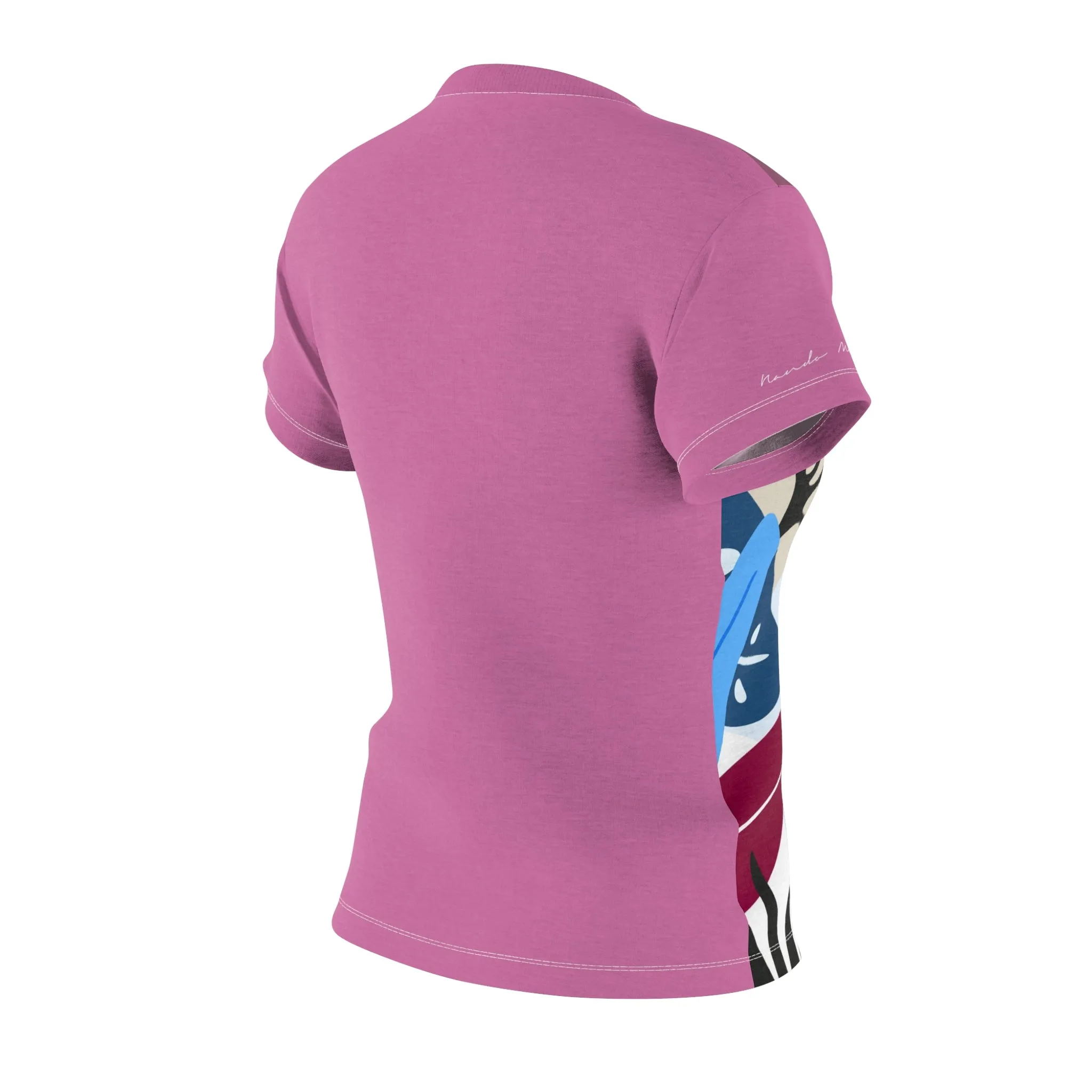 T-Shirt, Light Pink Foliage