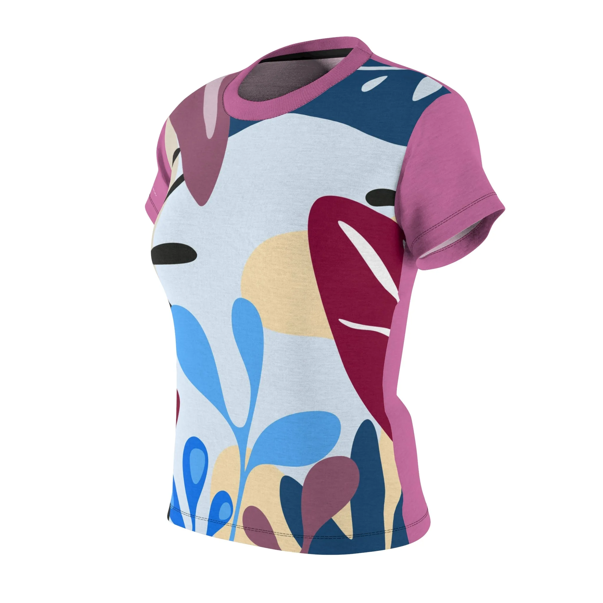 T-Shirt, Light Pink Foliage