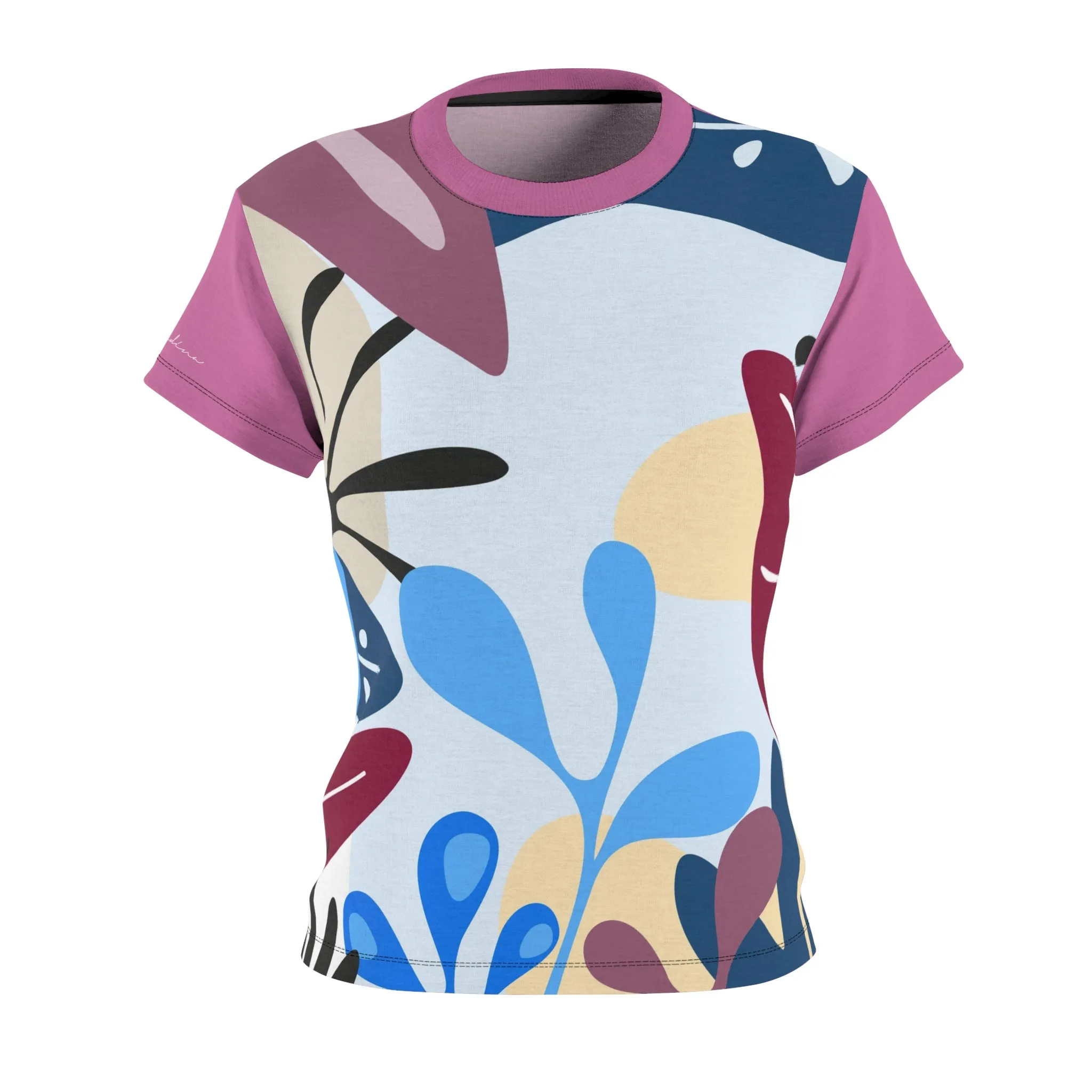 T-Shirt, Light Pink Foliage