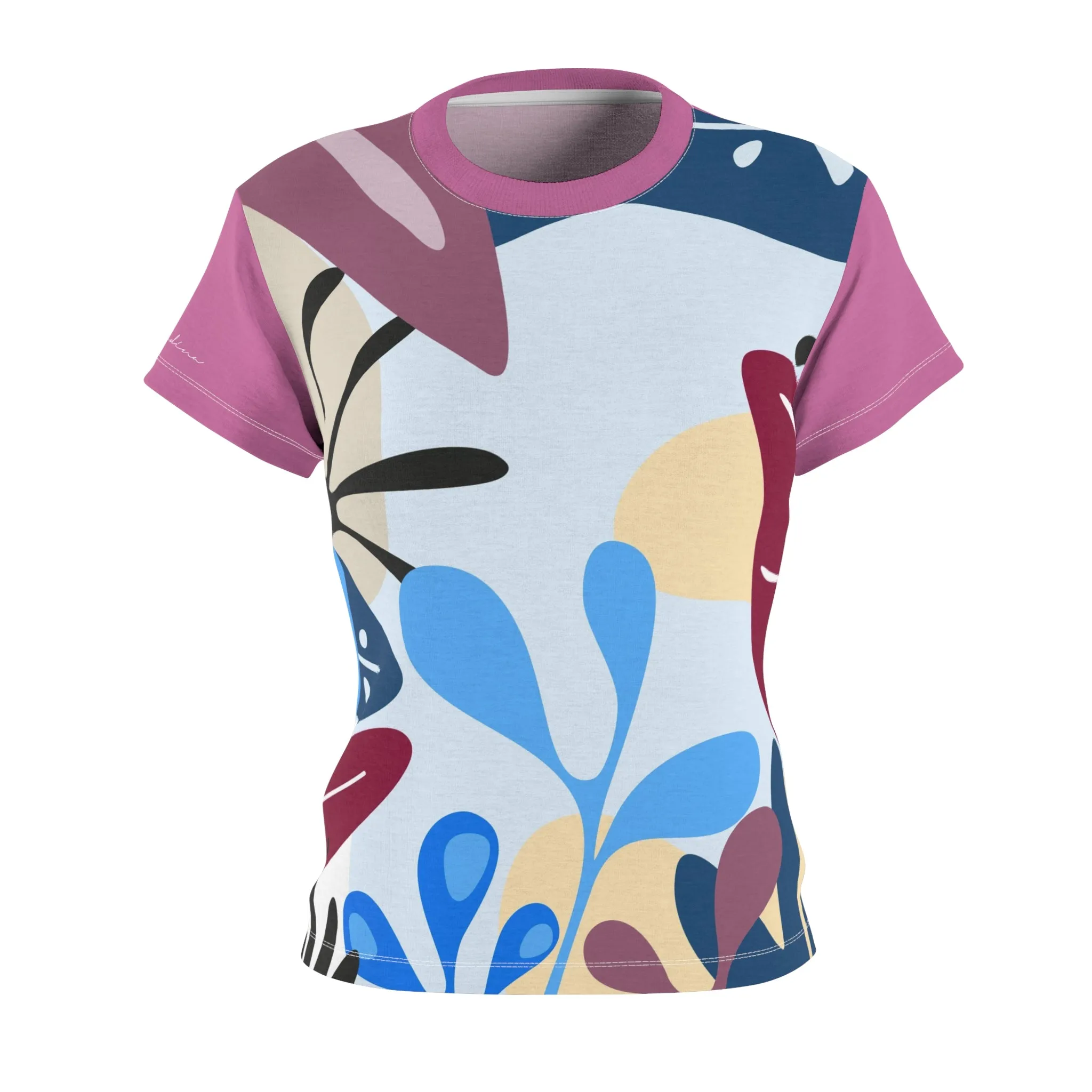 T-Shirt, Light Pink Foliage