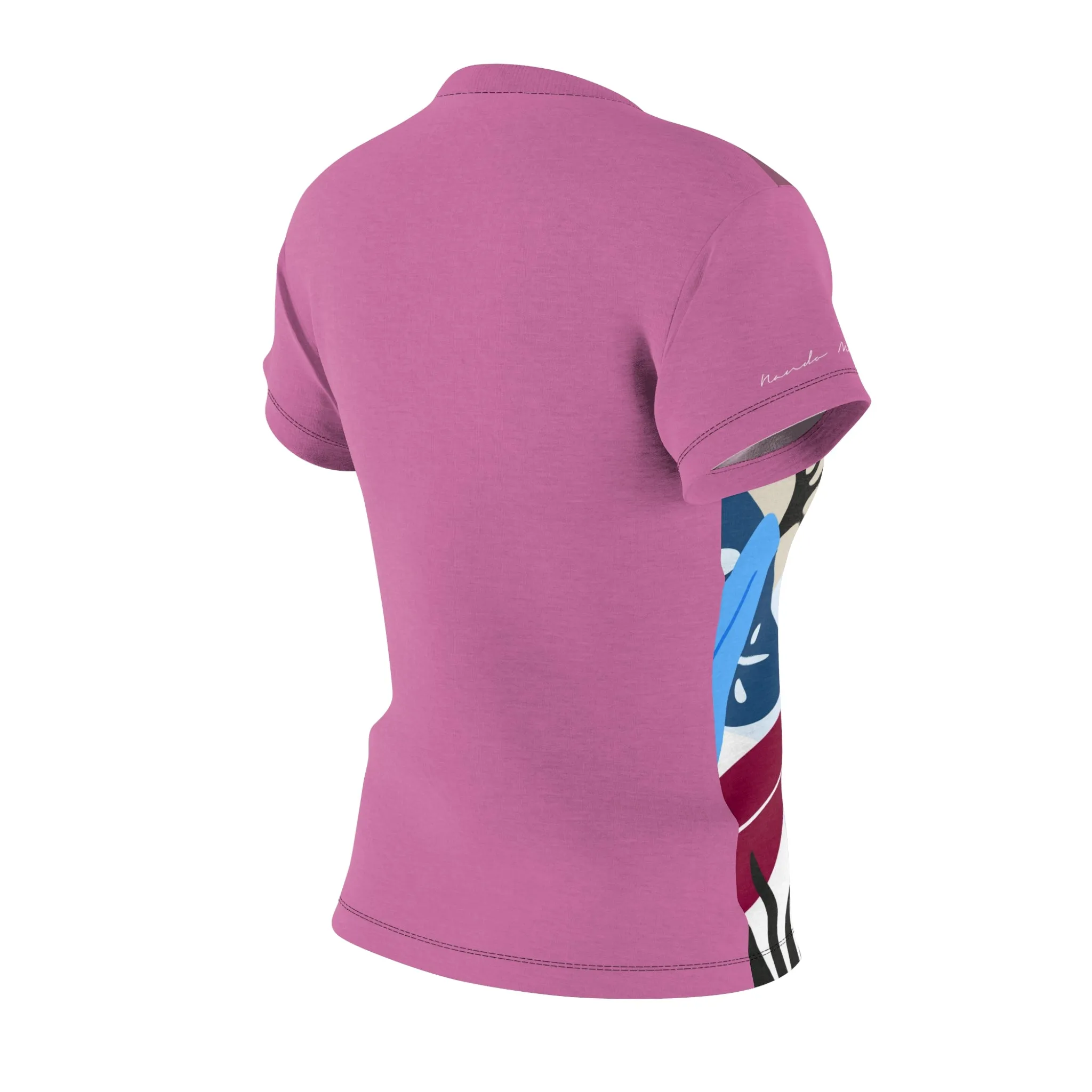 T-Shirt, Light Pink Foliage