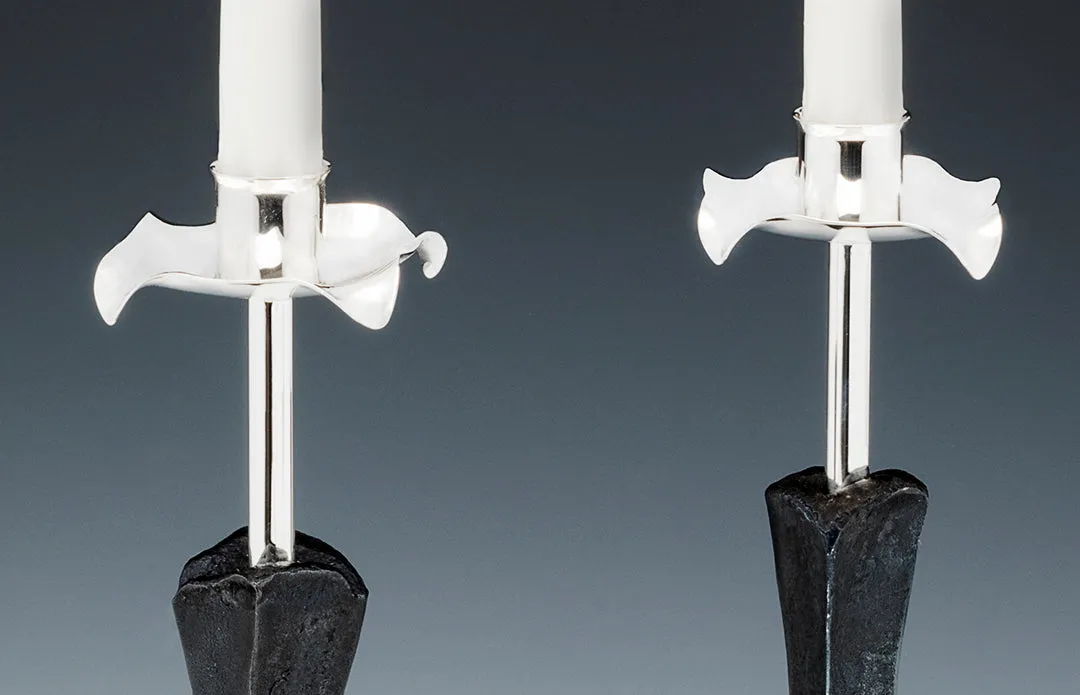Tall Petal Candlesticks