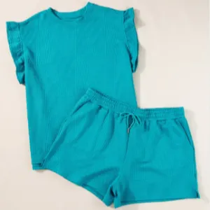 Teal Textured Set
