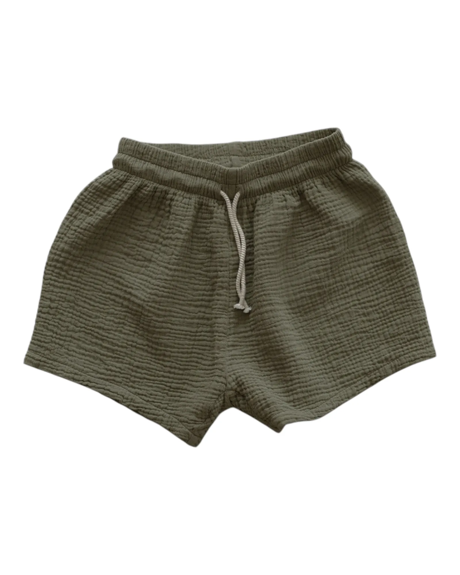 Textured Shorts with Drawstring