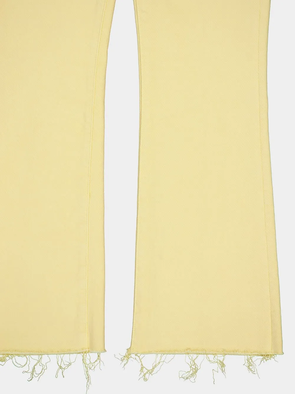 The Hustler Ankle Fray Yellow Jeans