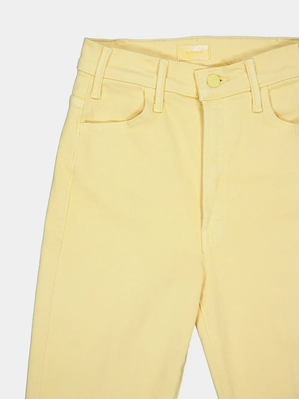 The Hustler Ankle Fray Yellow Jeans