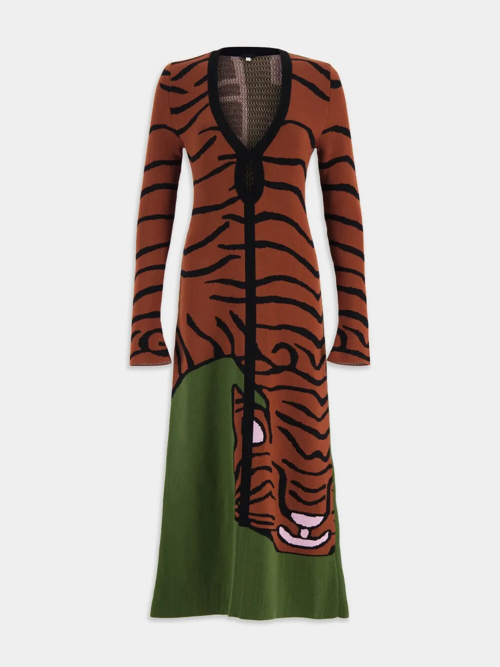 The Tiger Knit Midi Dress