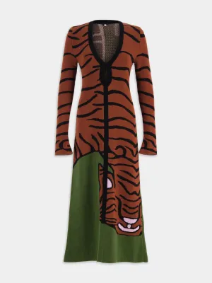 The Tiger Knit Midi Dress