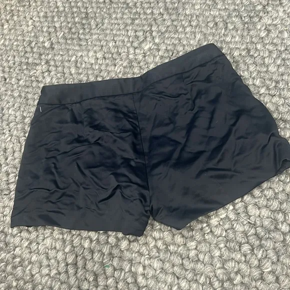Theory Navy Wool Blend‎ Micro Shorts Size 2