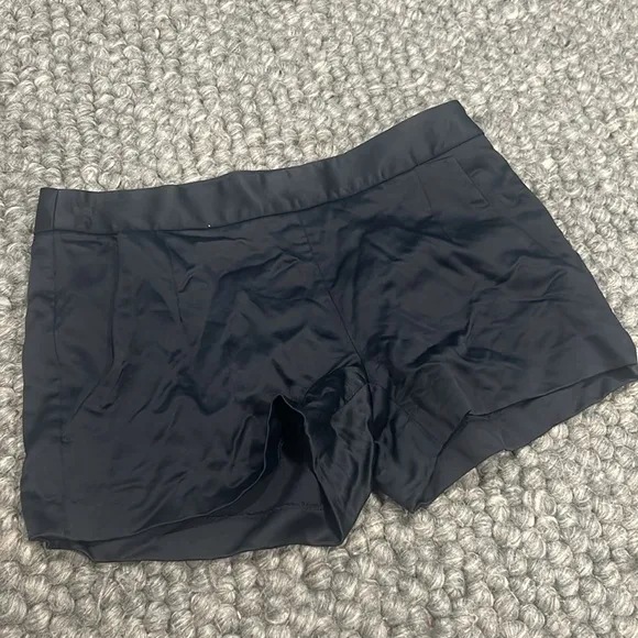 Theory Navy Wool Blend‎ Micro Shorts Size 2
