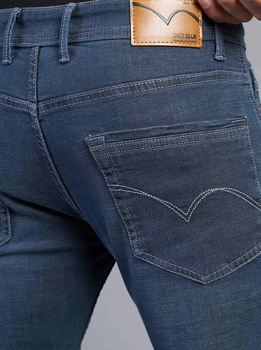 Tinted Blue Washed Slim Fit Jeans | JadeBlue