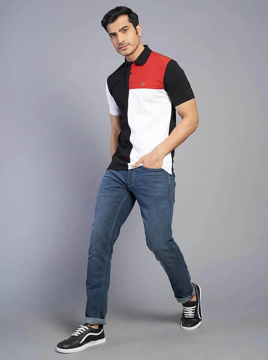 Tinted Blue Washed Slim Fit Jeans | JadeBlue