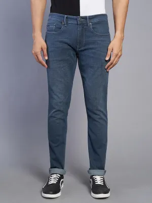Tinted Blue Washed Slim Fit Jeans | JadeBlue