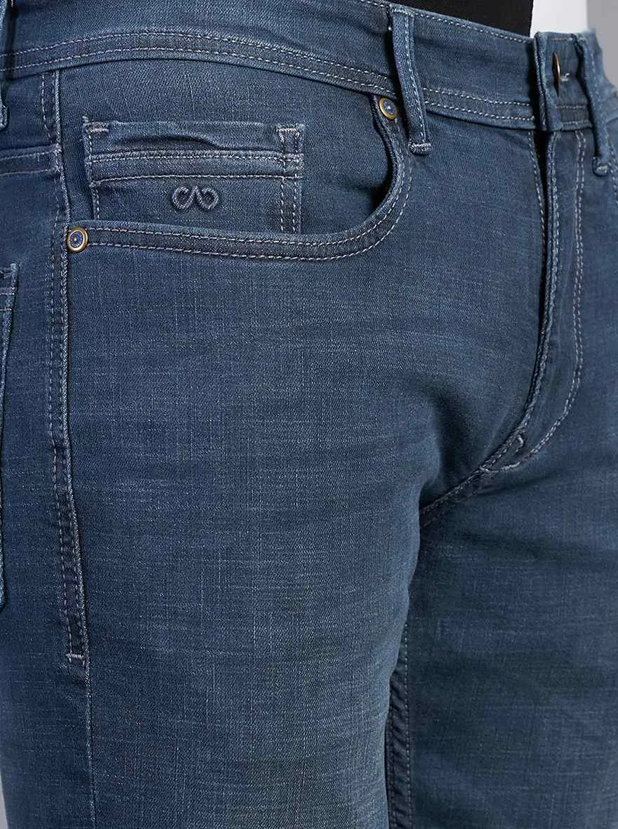 Tinted Blue Washed Slim Fit Jeans | JadeBlue