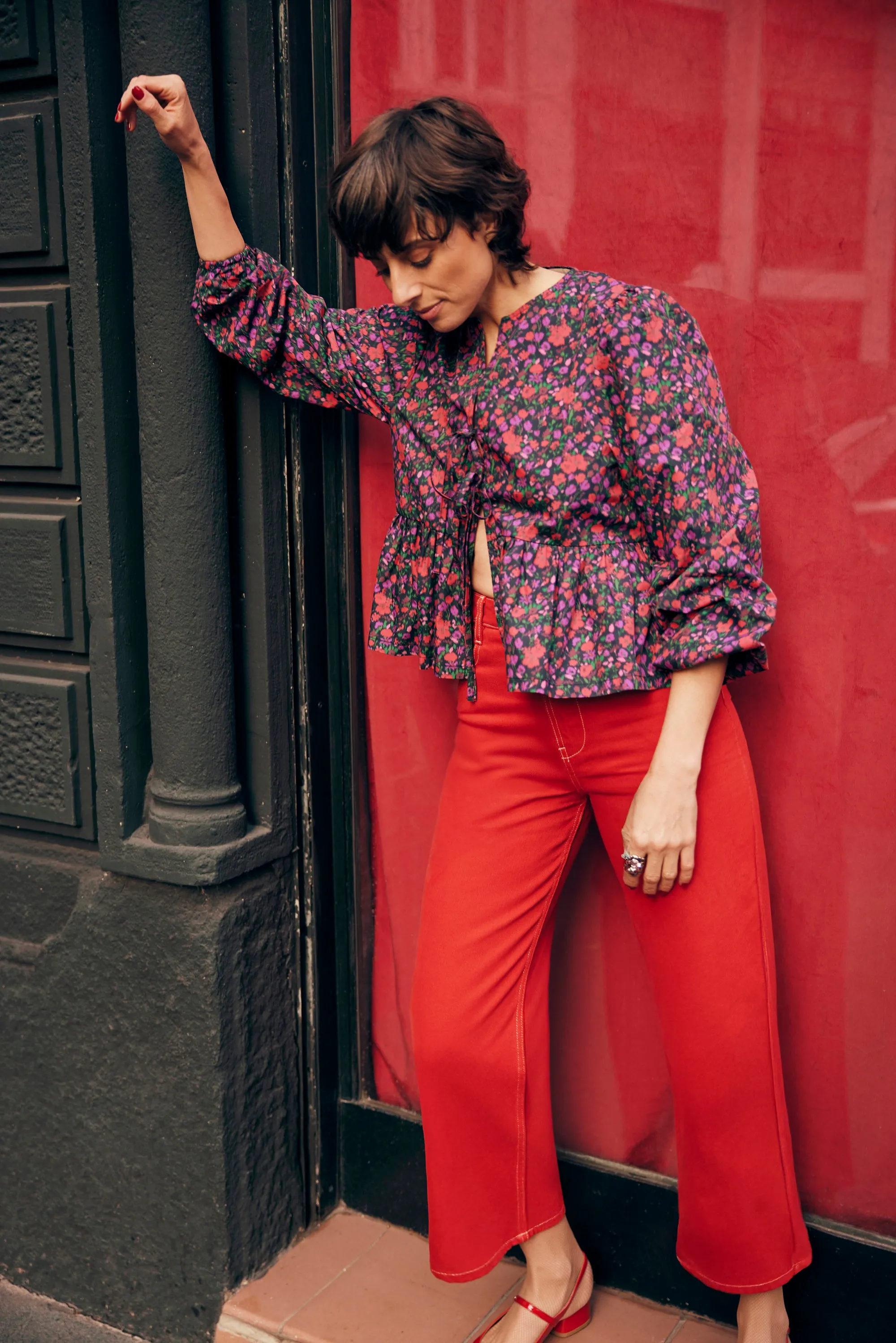 TOP SELMA FLEURS IKAT