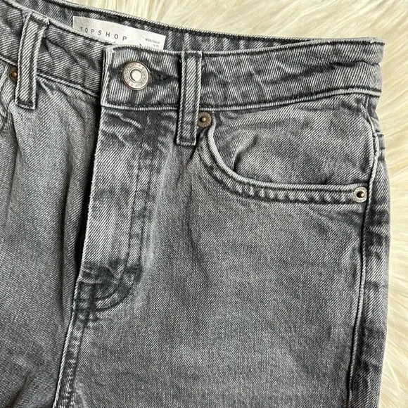 TopShop distressed straight jeans