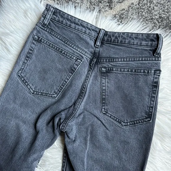 TopShop distressed straight jeans
