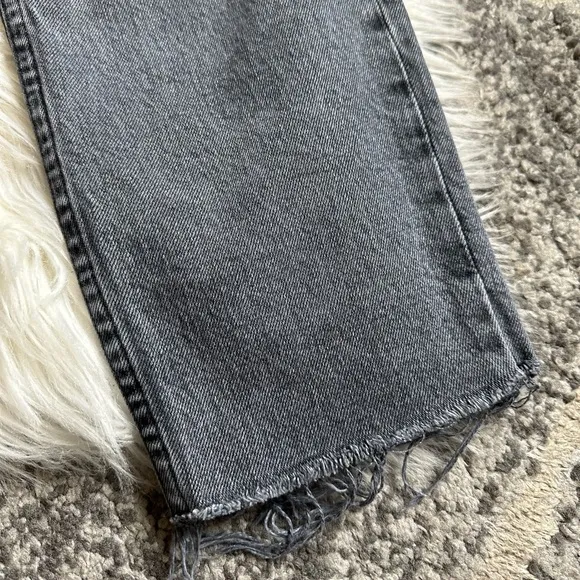 TopShop distressed straight jeans