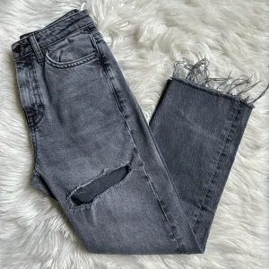 TopShop distressed straight jeans