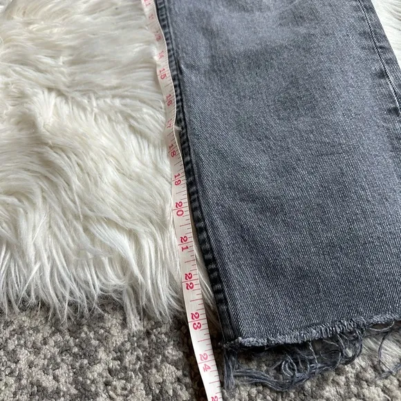 TopShop distressed straight jeans