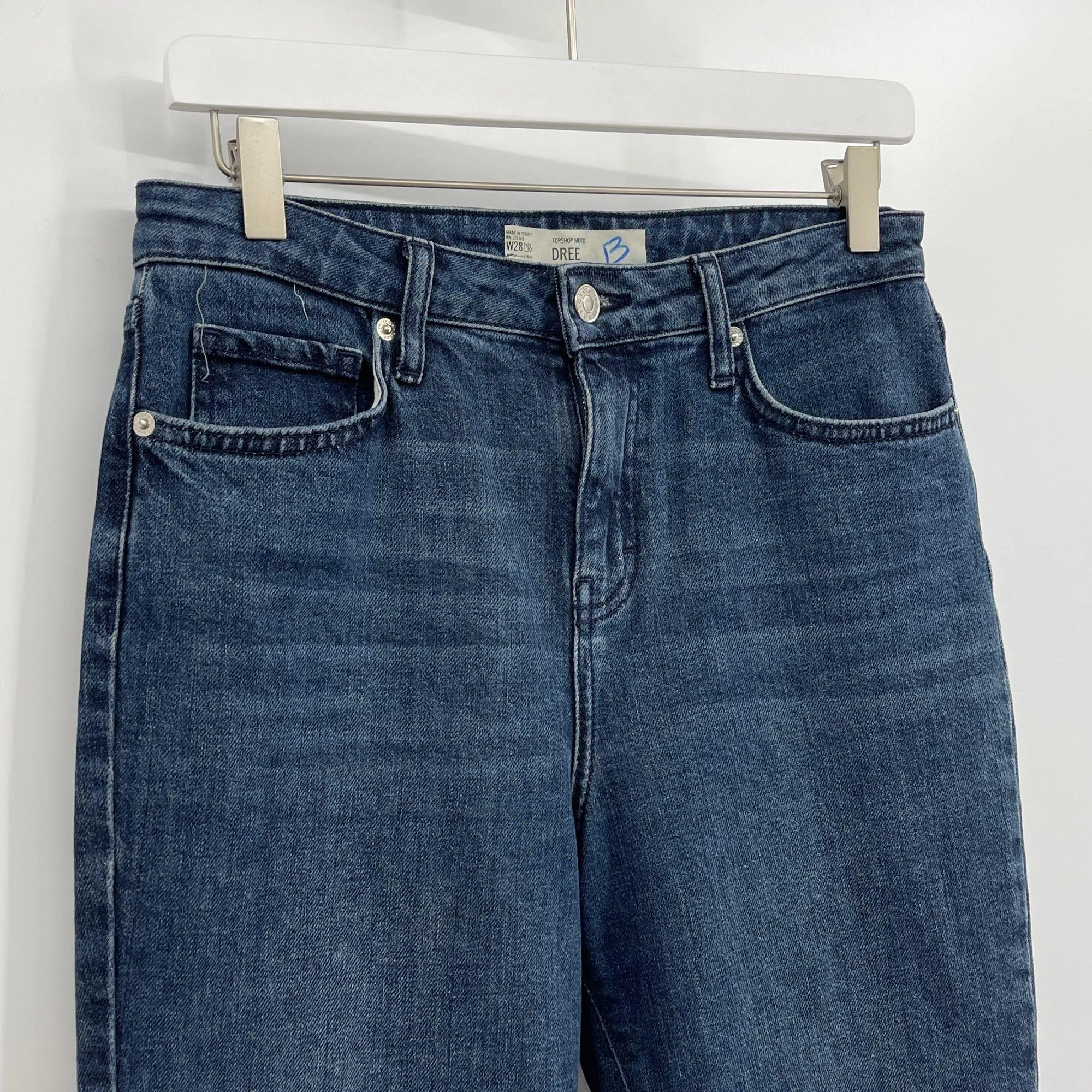 Topshop Moto Dree Raw Hem Cropped Kick Flare Jeans