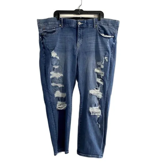 Torrid Crop Bombshell Straight Premium Stretch High Rise Jeans Plus Size 26