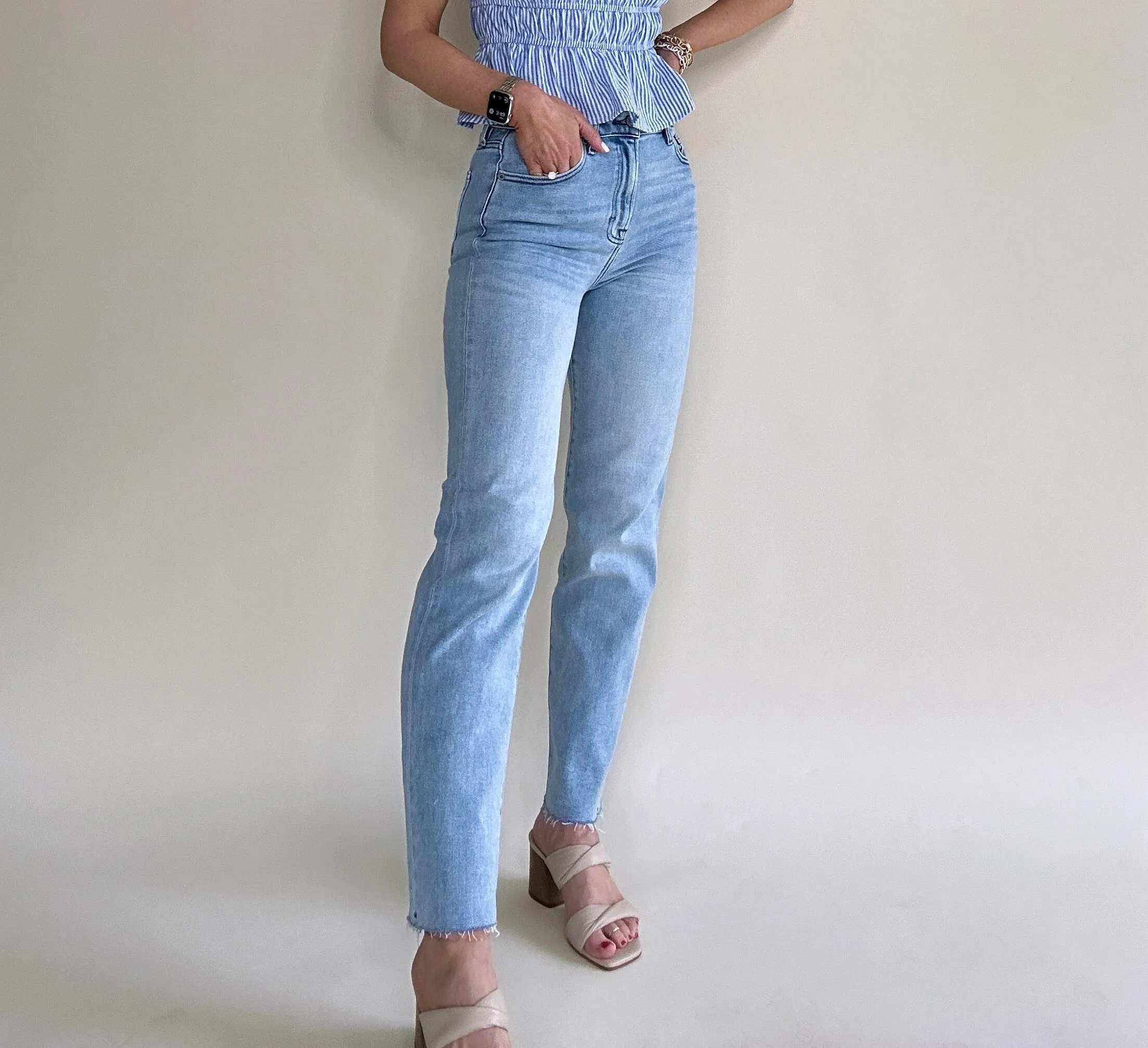 Tracey High Rise Cropped Straight