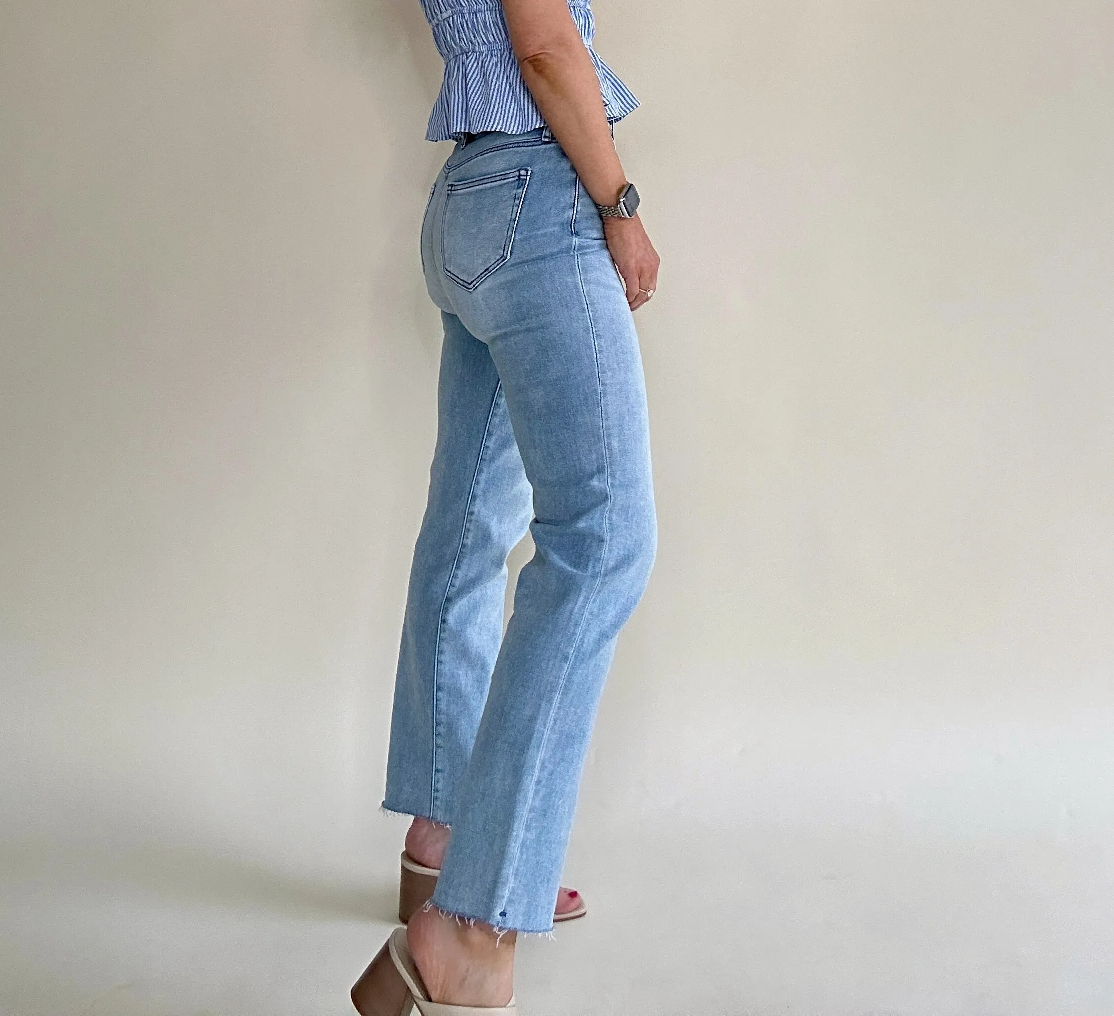 Tracey High Rise Cropped Straight