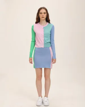 Tricolor Patchwork Skirt