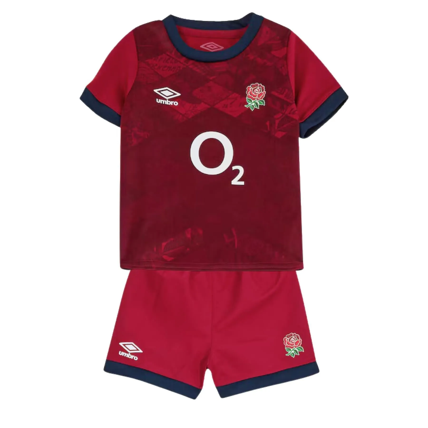 Umbro England Rugby Baby Replica Alternate Mini Kit | Red | 2024/25