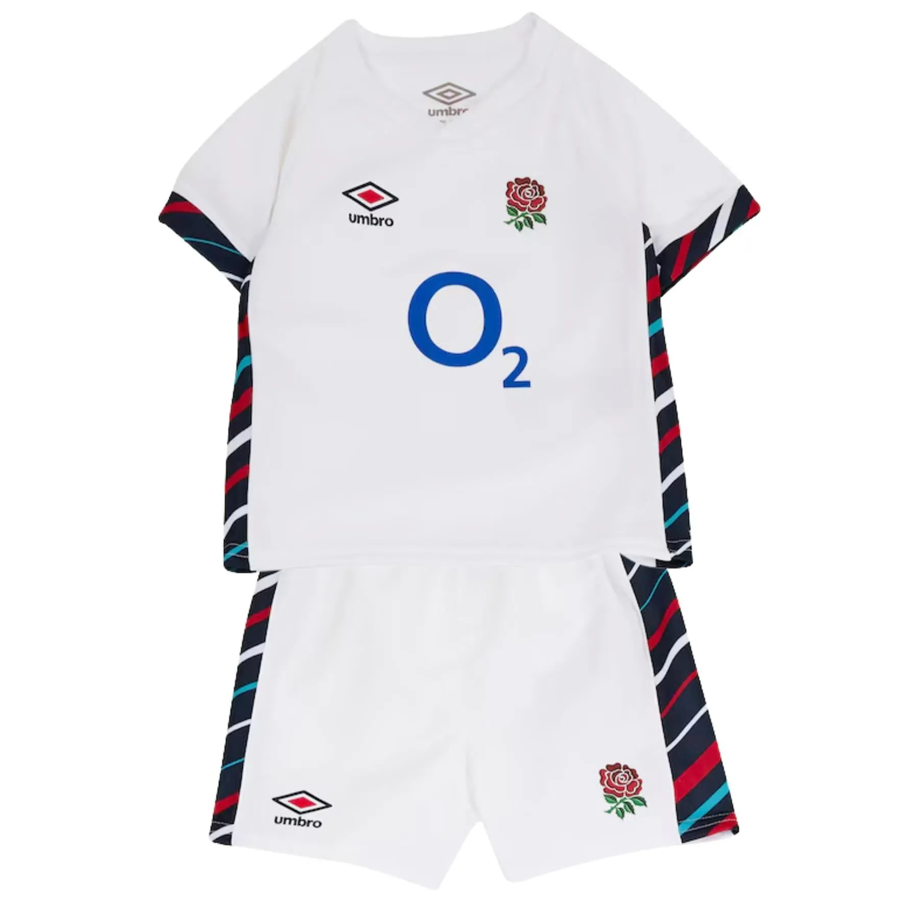 Umbro England Rugby Baby Replica Home Mini Kit | White | 2024/25